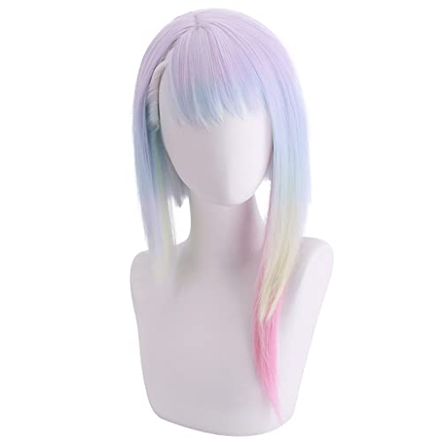 HBYLEE-Anime Cosplay Perücke für Lucy Perücke,Ombre Bob Perücke Synthetisches Haar,Halloween Kostüm Perücke,für Party Karneval Weihnachten[Farbe:-] von HBYLEE