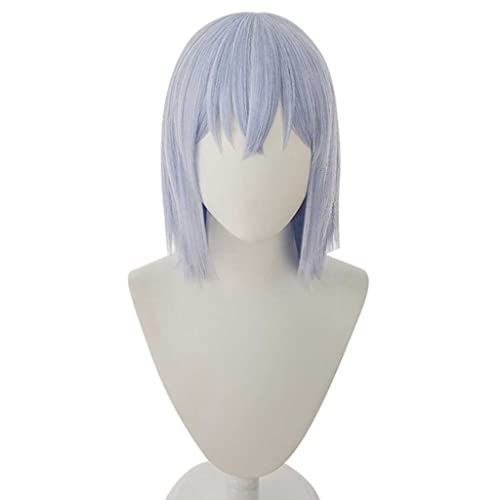 HBYLEE- Anime Cosplay Perücke für Mashiro Kurata Perücke,Gray Blue Short Perücke Synthetisches Haar,Halloween Kostüm Perücke,für Party Karneval Weihnachten[Farbe:blue] von HBYLEE
