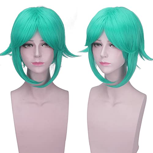 HBYLEE- Anime Cosplay Perücke für Phosphophyllite Perücke,Short Green Perücke Synthetisches Haar,Halloween Kostüm Perücke,für Party Karneval Weihnachten[Farbe:Green] von HBYLEE
