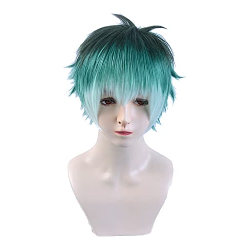 HBYLEE- Anime Cosplay Perücke für Sasara Nurude Perücke,Short Green Perücke Synthetisches Haar,Halloween Kostüm Perücke,für Party Karneval Weihnachten[Farbe:Green] von HBYLEE
