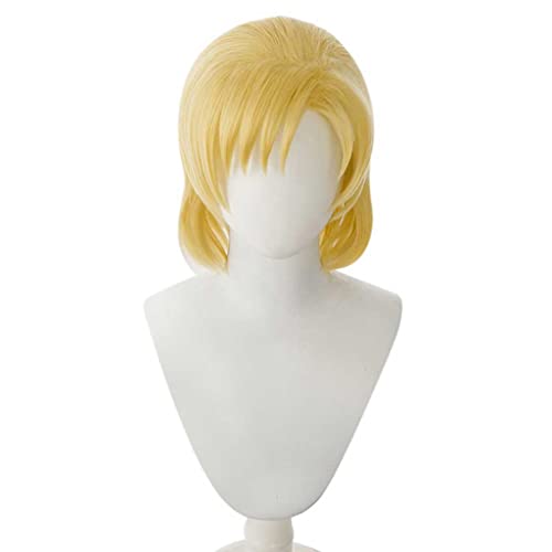 HBYLEE-Anime Cosplay Perücke für Satou Masuki Perücke,Short Blonde Perücke Synthetisches Haar,Halloween Kostüm Perücke,für Party Karneval Weihnachten[Farbe:Blond ] von HBYLEE