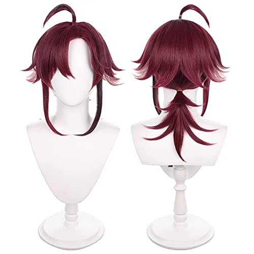 HBYLEE- Anime Cosplay Perücke für Shikanoin Heizou Perücke,Red Ponytail Perücke Synthetisches Haar,Halloween Kostüm Perücke,für Party Karneval Weihnachten[Farbe:-] von HBYLEE