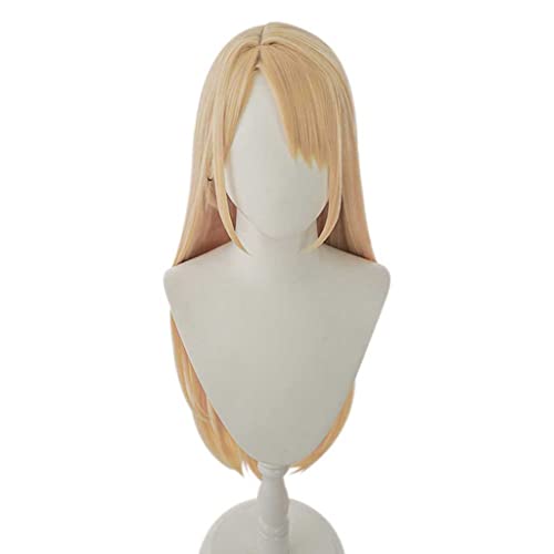 HBYLEE- Anime Cosplay Perücke für Touko Kirigaya Perücke,Golden Long Perücke Synthetisches Haar,Halloween Kostüm Perücke,für Party Karneval Weihnachten[Farbe:Golden] von HBYLEE