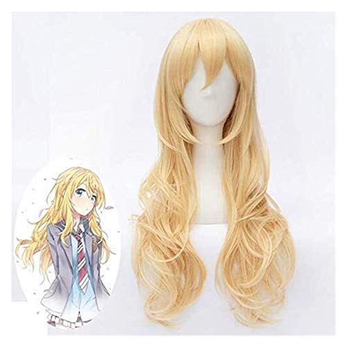 HBYLEE- Anime Ihre Lüge im April Miyazono Kaori Perücke Cosplay Kostüm Frauen Lange Synthetische Haar Halloween Party Rollenspiel Perücken[Farbe:Onecolor] von HBYLEE