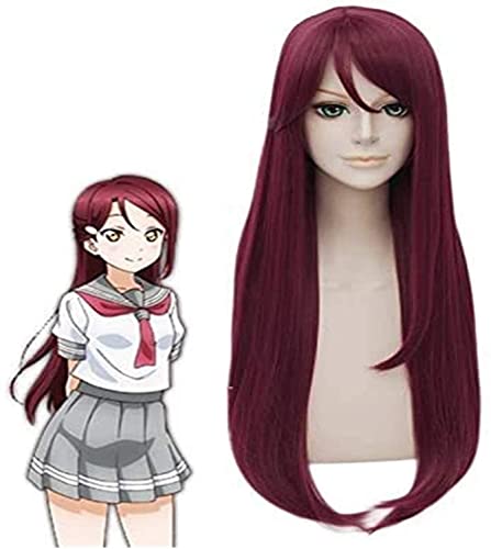 HBYLEE- Anime LoveLive Sunshine Sakurauchi Riko Perücke Cosplay Kostüm Liebe Live Damen Lange Synthetische Haar Halloween Party Perücken[Farbe:-] von HBYLEE