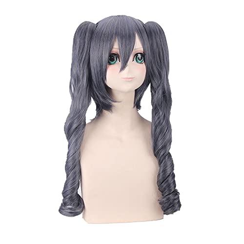 HBYLEE-Anime Role Play Wig For Black Butler Ciel Phantomhive Women Long Wig Cosplay Wigs Playing Dark Grey Hair Halloween[Farbe:Black] von HBYLEE