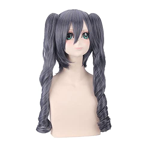 HBYLEE-Anime Role Play Wig For Black Butler Ciel Phantomhive Women Long Wig Cosplay Wigs Playing Dark Grey Hair Halloween[Farbe:blue] von HBYLEE