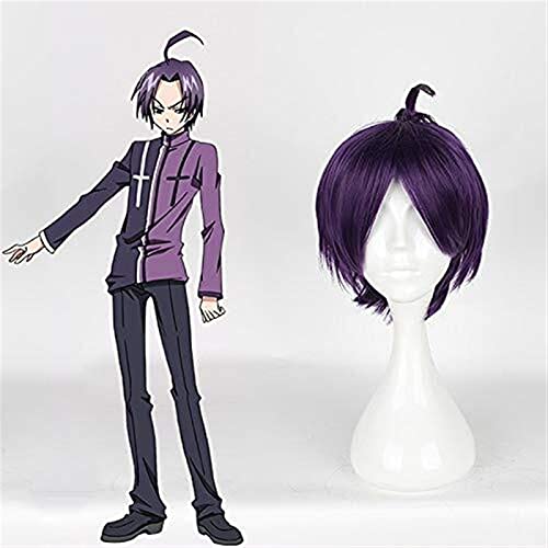 HBYLEE- Anime Servamp Cosplay Perücke Misono Arisuin Violet Ahoge Cosplay Perücken Hitzebeständige synthetische Halloween-Karneval- Party Unisex Perücke[Farbe:Onecolor] von HBYLEE