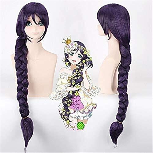 HBYLEE- Ankunft Liebe live! Nozomi Tojo 100cm Lang gerade Geflecht Cosplay Perücken for Frauen Weibliche gefälschte Haarkostüm Party Blaue Pferdeschwanz [Farbe:Braid] von HBYLEE