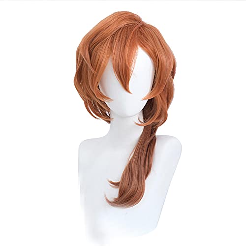 HBYLEE- Chuuya Nakahara Cosplay Bungou Streune Hunde Cosplay Männer 55cm Braune Perücke Cosplay Anime Cosplay Perücke Hitzebeständige synthetische Perücken[Farbe:Multi-colored] von HBYLEE