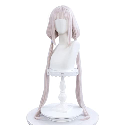 HBYLEE Cosplay Nekopara Chocolat Chocola Lange Pferdeschwanz Brown Vanille Kawaii Pink 100 cm Hitzebeständige Haar Cosplay Perücke + Perücke Kappe Rosa Für Party (Color : Pink, Size : One Size) von HBYLEE
