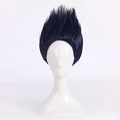 HBYLEE- Cosplay Perücke,Kisame Hoshigaki Cosplay Perücke,Blue Black Short Perücke,Mit Kostenloser Perückenkappe,Halloween Kostüm Perücke,für Party Karneval Weihnachten[Farbe:Black] von HBYLEE