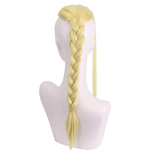 HBYLEE-Cosplay Wig For Draken Ryuguuji Ken Anime Light Yellow Braid Wig Halloween Carnival Party Role Play Wig[Farbe:Yellow] von HBYLEE