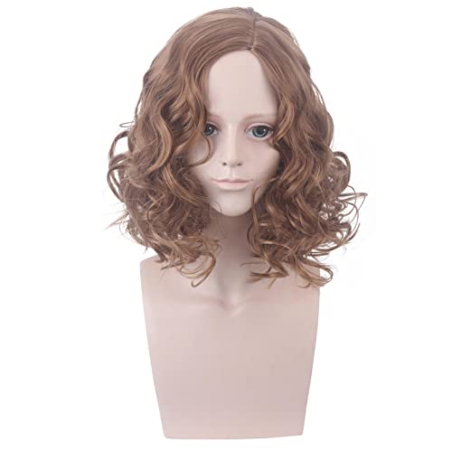 HBYLEE-Cosplay Wig For Sirius Short Curly Light Brown Hair Anime Role Play Wigs Halloween Cos Props[Farbe:Brown] von HBYLEE