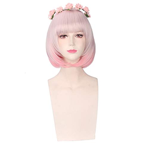 HBYLEE- Günstige Gerade Kurze Bob Perücken Für Frauen Harajuku Lolita Ombre Perücke Anime Cosplay Kunsthaar Für Halloween Kostüm Party PL-277[Farbe:PL-277] von HBYLEE
