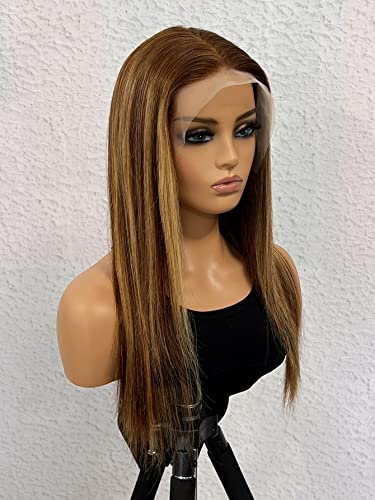 HBYLEE Human Lace Wigs 13 * 4 * 1 Lace Front Straight Human Hair Wig for Black Women ，Farbe：180Density 13 * 4 * 1/Größen：16 inch von HBYLEE