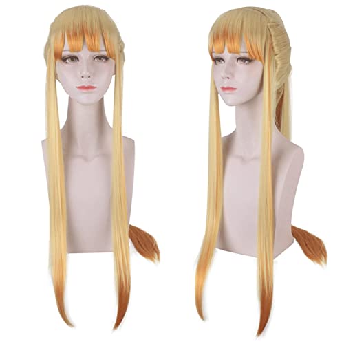 HBYLEE-Role Play Wig For Anime Kimetsu No Yaiba Cosplay Wigs Agatsuma Zenitsu Yellow Gradient Fade Long Hair[Farbe:Yellow Gradient] von HBYLEE
