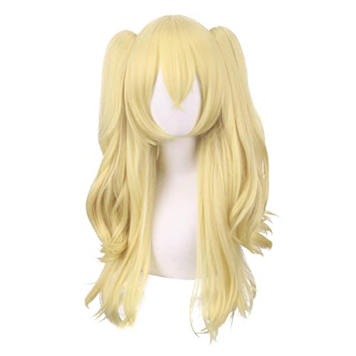 HBYLEE-Role Play Wig For Game Genshin Impact Light Golden Wig Cosplay Wigs Playing Light Golden Hair Halloween[Farbe:Golden] von HBYLEE