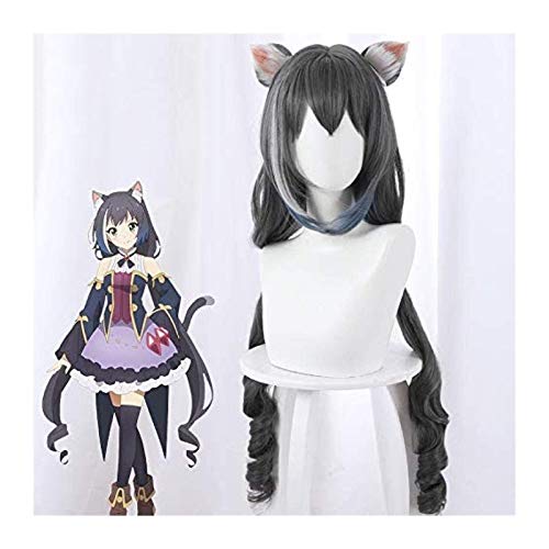 HBYLEE- Spiel Princess Connect! Re: Tauchen Momochi Kiruya Kyaru Cosplay Perücken Frauen Kostüm Rollen Spiel Haarperücke mit Katze Ohr[Farbe:Onecolor] von HBYLEE