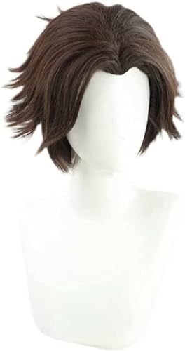 HBYLEE Wig Anime Cosplay Anime Arcane Cosplay Viktor Perücke Kurze braune Perücke,Kostüm Halloween Perücke,für Halloween,Kostüm Party Perücke + Mütze[Farbe:nach Plan] von HBYLEE