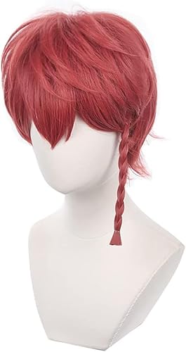 HBYLEE-Wig Anime Cosplay Anime Cosplay Wig for Blue Lock Bachira Meguru Cosplay Wig Short Black Yellow Hair Wig + Wig Cap [Farbe:Yellow] von HBYLEE