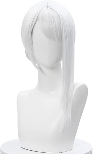HBYLEE Wig Anime Cosplay Anime NieR Automata Cosplay Kaine Perücke, Silber weiße Perücke, Halloween Kostüm Party Perücke + Mütze[Farbe:nach Plan] von HBYLEE
