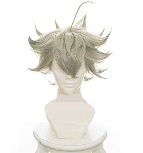 HBYLEE- Wig Anime Cosplay Black Clover Anime Cosplay Asta Gridelin Short Wig Cosplay Heat Resistant Fibre Cosplay Wigs Costume + Wig Cap[Farbe:Black] von HBYLEE