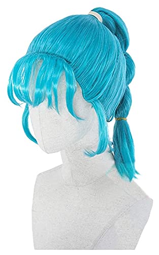 HBYLEE- Wig Anime Cosplay Bulma Cosplay Perücke Blau Twist Braid Hair for Mädchen Frauen Halloween Karneval Party Geschenk[Farbe:-] von HBYLEE