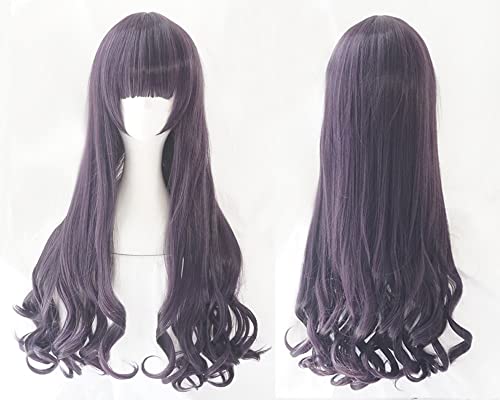 HBYLEE- Wig Anime Cosplay Card Captor Clear Card Tomoyo Daidouji Cosplay lockiges Haar Perücke 80cm Anime Neu[Farbe:Clear] von HBYLEE