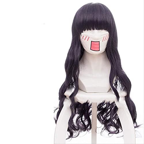 HBYLEE- Wig Anime Cosplay Cardcaptor Sakura Tomoyo Daidouji Long Wavy Purple Bangs Cosplay Wig[Farbe:Purple ] von HBYLEE