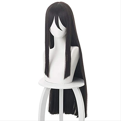 HBYLEE- Wig Anime Cosplay Fate Monarch EL Merro II Event Book Black Brown Long Straight Cosplay Anime Wig[Farbe:Black] von HBYLEE