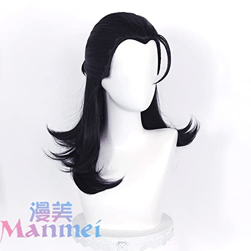 HBYLEE- Wig Anime Cosplay Fluch zurück in die Schlacht Xia Youjie cos Perücke halbgebundene Haarversion geschichtete umgekehrte Drehung vollgebundene Version halbgebundene Haarversion[Farbe:-] von HBYLEE