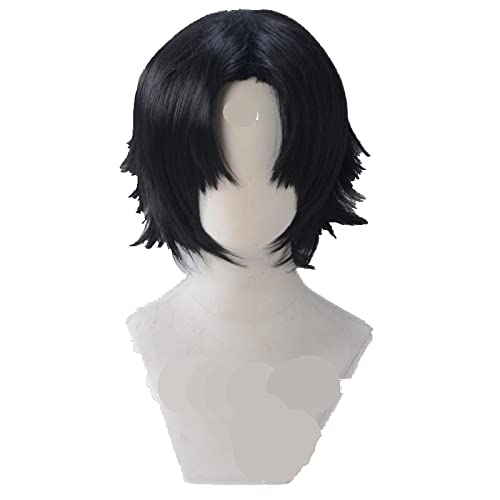 HBYLEE- Wig Anime Cosplay Hunter X Hunter Kuo Lushilufelu Schwarze Kurze Synthetik Cosplay Halloween Party Karneval Perücke[Farbe:schwarze] von HBYLEE