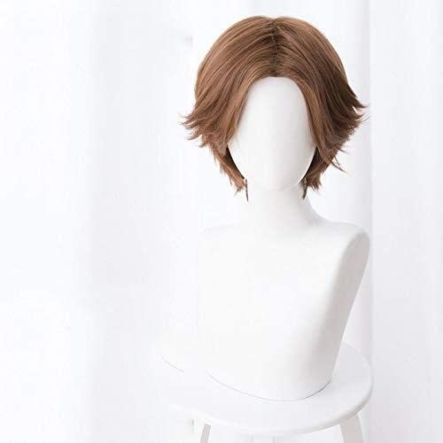 HBYLEE- Wig Anime Cosplay McRae Brown Center Flip - End Rice Cosplay Anime Wig[Farbe:Brown] von HBYLEE