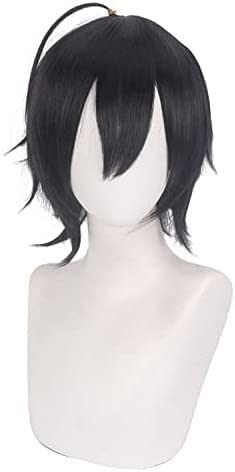 HBYLEE- Wig Anime Cosplay Perücke for Anime Perücken Cosplay Weihnachten Cosplay Perücke Hori und Miyamura Isumi Miyamura Spontan schwarz gedrehtes kurzes Haar[Farbe:-] von HBYLEE