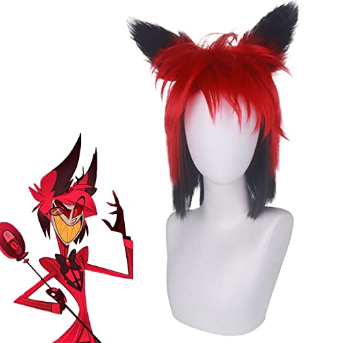 HBYLEE- Wig Anime Cosplay Perücke for Anime Perücken Cosplay Weihnachten Hell Inn Broadcast Demon Alastor Cos Role Modeling Cosplay Perücke[Farbe:-] von HBYLEE