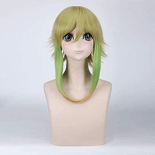 HBYLEE- Wig Anime Cosplay Perücke for Cosplay Perücke gelb-grüner Farbverlauf Vocaloid Camellia Gumi Anime Perücke Farbe:PL-648 [Farbe:Pl-648] von HBYLEE