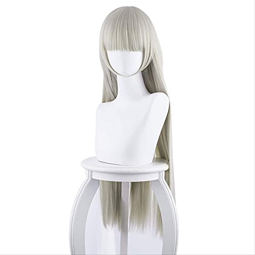 HBYLEE- Wig Anime Cosplay The Season of Gambling in The Season 2 Peach Lilijia/Xiang Long Gray Cosplay Anime Wig[Farbe:-] von HBYLEE