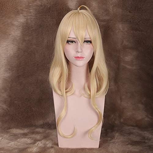 HBYLEE- Wig Anime Cosplay Wig for Anime Wigs Cosplay Christmas · V3 Akamatsu Maple Yellow Micro-Curly Long Hair Cos Anime Wig[Farbe:Yellow] von HBYLEE