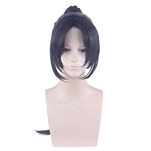 HBYLEE- Wig Anime Cosplay Wig for Halloween Fashion Christmas Party Dress Up Wig Cosplay Wig King Li Xiaoyao Black Beauty Sharp Whip Anime Wig[Farbe:Black] von HBYLEE