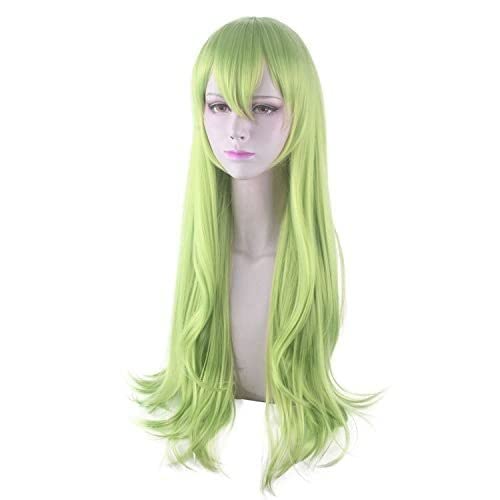 HBYLEE- Wig Anime Cosplay Wig for Halloween Fashion Christmas Party Dress Up Wig Cosplay Wig Princess Link Re:Dive Flower Rin Apple Green Face Long Curly Hair[Farbe:Green] von HBYLEE