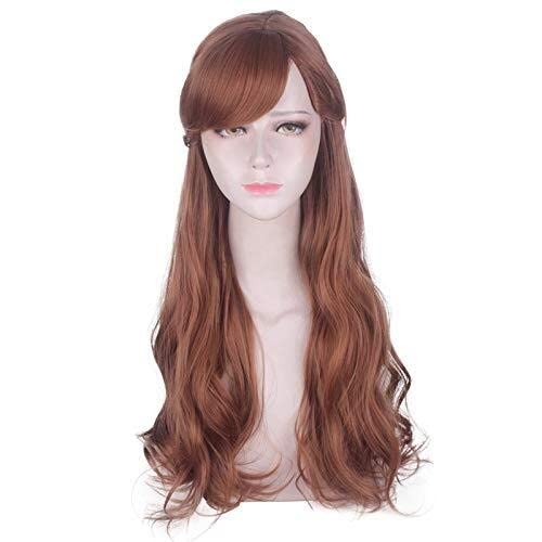 HBYLEE- Wig Anime Cosplay Wig for Halloween Fashion Christmas Party Dress Up Wig Princess Anna Frozen 2 Frozen 2 Brown Side Split Cos Anime Wig[Farbe:Onecolor] von HBYLEE