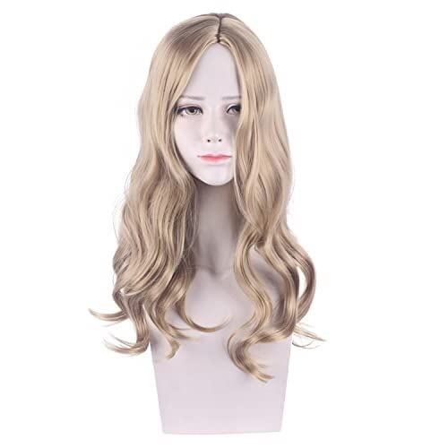 HBYLEE- Wig Anime Cosplay Wig for Halloween Fashion Christmas Party Dress Up Wig Resident Evil 8 Village Bela/Bella Brown Medium-Length and Slightly Curly Hair Cos Wig[Farbe:Onecolor] von HBYLEE