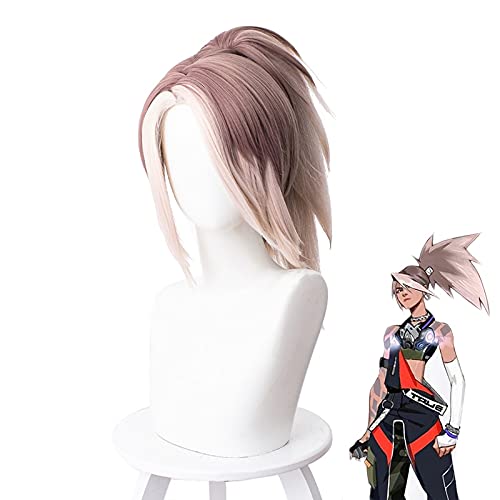 HBYLEE-Wig for True Damage Akali Cosplay Wig Women Ponytail Wigs Cosplay Costume Heat Resistant Synthetic Hair[Farbe:-] von HBYLEE