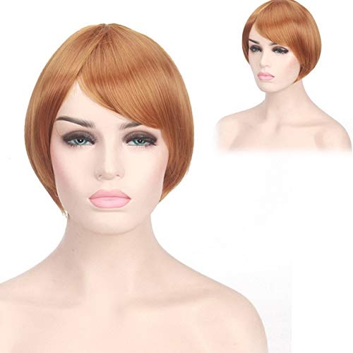 HBYLEE-Wig for cosplay 2018 Lolita Harajuku Kurze Ombre Perücke Schwarz Blond Braun Hitzebeständige Kunsthaar Anime Cosplay Party Perücken Für Frauen braun von HBYLEE