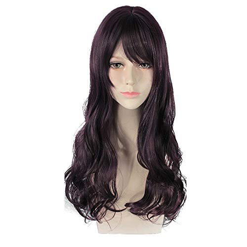 HBYLEE-Wig for cosplay 24 zoll Harajuku Lolita Blau Grau Lange Wellenförmige Frauen Perücken Mit Pony Kunsthaar Anime Cosplay Perücke Für Party PL-423 von HBYLEE