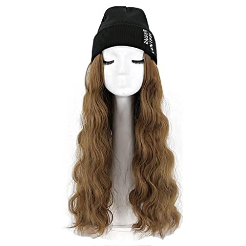 HBYLEE-Wig for cosplay Anime Cosplay Wig Halloween Party Carnival Nightlife Concerts All in One Women Winter Hat Gold Brown Black Brown von HBYLEE