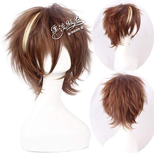 HBYLEE-Wig for cosplay Anime Guilty Crown Cosplay Wig Halloween Party Accessories Cosplay Long Pink Red Mixed Hair Yuzuriha Inori Cosplay Wigs + Wig Cap One Size Wig FQ0045 von HBYLEE