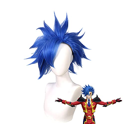 HBYLEE-Wig for cosplay Anime SK8 The Infinity Adam Shindo Ainosuke Cosplay Wig Blue Sk. Eight Short Wig Heat Resistant Fiber Hair + Wig Cap Men Women von HBYLEE