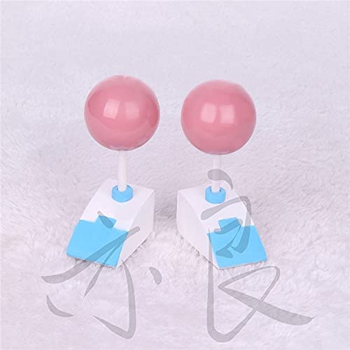 HBYLEE-Wig for cosplay Anime The Disastrous Life of Saiki K. Cosplay Wig Glasses Saiki Kusuo Short Pink Synthetic Hair with Hairpin Cap Just Headwear von HBYLEE